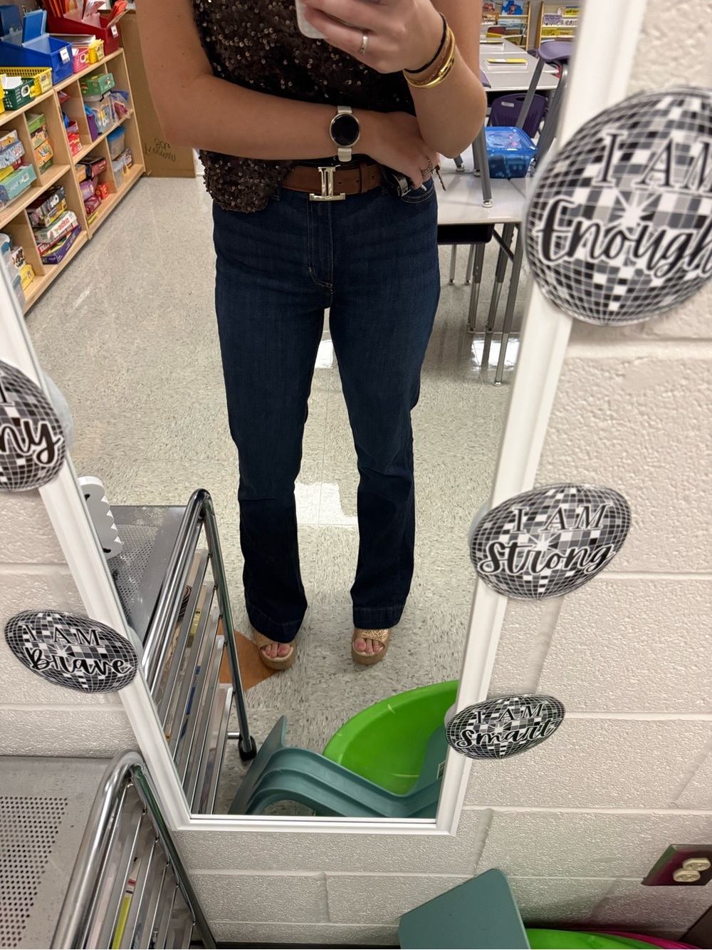 Dark Blue Kimes Straight-Leg Jeans